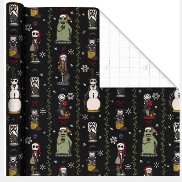 Hallmark Wrapping Paper Christmas Nightmare before Xmas Nutcrackers 70 sq ft Jum - Picture 2 of 5
